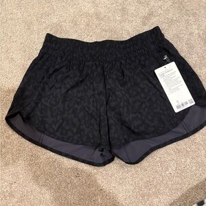 lululemon athletica Black Patterned Athletic Shorts